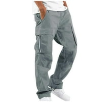 Странни мъжки гащеризони с теглене на много джобни ежедневни панталони туристически панталони Памучни панталони панталони пот панталони за мъже