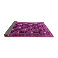 Ahgly Company Indoor Round Персийски розови традиционни килими, 5 'кръг