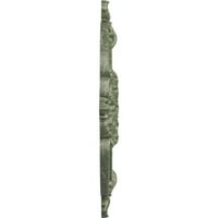 Екена Милуърк 3 8од 3 4 ид 5 8 п Бенсън класически таван медальон, ръчно изрисуван Атински зелен пращене