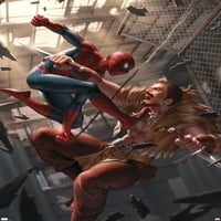 Marvel Comics - Spider -Man - Битка с плакат на Kraven Wall, 14.725 22.375