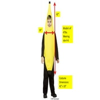 Rasta Imposta Banana Party Хелоуин костюм, жълто, размер на дете 3-4T