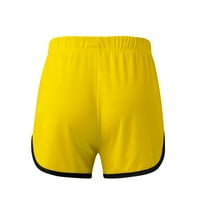 Homadles Mens Casual Shorts Clearance- модерни къси панталони Жълти размер 3XL