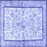 Ahgly Company Indoor Rectangle Persian Blue Traditional Area Rugs, 3 '5'
