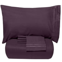 Луксозно легло-В-А-чанта надолу алтернативен утешител и лист комплект-слонова кост-близнак