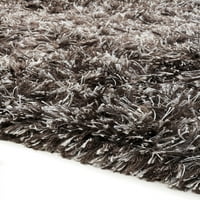 Chesapeake Microfiber Polyester Lure Shag четка сива елстра зона за килим