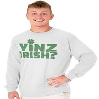 Yinz Irish Funny St Patrick Day Long Loweve Tshirt Men Women Brisco Brands L