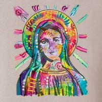 Див Боби Дъга Рисувани Майка Мери Дийн Русо Дизайн Вдъхновяващ Християнски Унис Суитчър С Качулка, Пясъчник, Среден