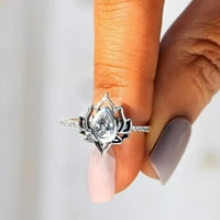 HeiHeiup годишнина Опашка ангажиране за любовник Пръстен Pinky Valentine's Gift Ring Подарък женски сладки пръстени за тийнейджърки момичета