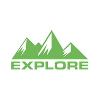 Планини разгледайте стикер Декал щанцоване-самозалепващ винил-устойчиви на атмосферни влияния-произведени в САЩ - много цвят и Размери - Роки планина поход туризъ?