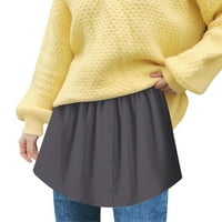 Модни жени универсални пуловерни пола на риза наслагване долна половина и карирани женски мини пола Жанска пола