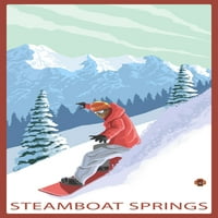 FL OZ Oz Ceramic Mug, Steamboat Springs, CO, сноубордист, съдомиялна машина и микровълнова сейф