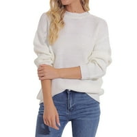 Sngxgn дамски дълбоки v опаковки за пуловери пуловер пуловерни туника върхове на големи пуловери за жени, бели, размер 2xl