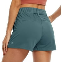 Женски къси панталони Атлетически къси панталони Йога салон Активна тренировка, работеща с къси панталони, удобни с джобове