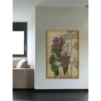 Мармонт хил Цветя Фуксия живопис печат върху опаковано платно