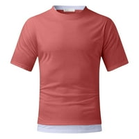 Мъжка тениска Мъжко лято твърди случайни Популярност тениска плюс размер половин ръкав блуза върхове