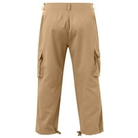 Мъжки товарни панталони Средни тактически панталони твърди цветни панталони Мъжки случайни дъна Лято тъмно каки s