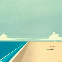 Art Deco - Плакат за стена на плажа, 14.725 22.375