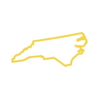 Северна Каролина очертае стикер Декал щанцоване-самозалепващ винил-устойчиви на атмосферни влияния-произведени в САЩ - много цвят и Размери-НК