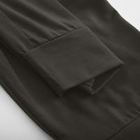 Товарни панталони Женски торбички плюс размер с висока талия с товари с джобове с джобове касаул