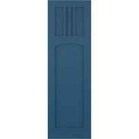 Екена Милуърк 12 в 62 з вярно Фит ПВЦ Сан Мигел мисия стил фиксирани монтажни щори, престой синьо
