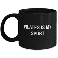 Чаша за пилатес - Пилатес кафе чаша - Пилатес е моят спорт - Пилатес кафе чаша черно 11oz