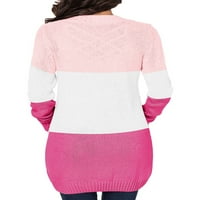 Lookbookstore Button Down Cardigan пуловери за жени с дълъг ръкав свободен плетен кабел отворен преден връх с размер 2xl