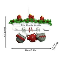 Направи Си Сам Семейна Коледна Коледна Елха Декорация Орнаменти Ръкавици Семейни Коледни Празнични Декорации