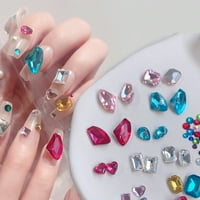 Decation Opvise Bo Nail Art Decation изискани DIY Fau Crystal Self Adhesive Polish Nail Ornament за декор