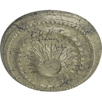 Екена Мелница 1 2 В 1 2 Х 7 8 П Саверн Таван Медальон, Ръчно Изрисуван Замък Камък Пращене