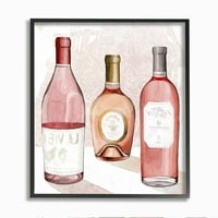 Ступел индустрии Париж напитки розово червено акварел живопис рамкирани стена изкуство от Грейс Поп