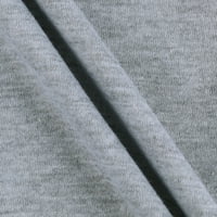 Женско яке клирънс juebong женски весел коледен кариран печат ежедневен дълъг ръкав кръгла тениска отгоре тениска ， сиво, s