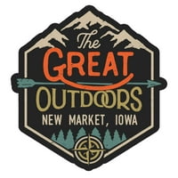 Нов пазар Iowa страхотният дизайн на външния дизайн винилов стикер