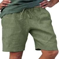 Lumento Men Leisure Holiday Beachwear Lounge High Toist Bottoms Хавайски широк крак Лято къси панталони