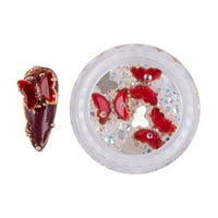Kehuo Art Art Jewelry Ice Transparent, Rhinstone Nail, доставки за изкуство за нокти