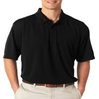 Ultraclub мъжки спокойна поло риза -black-2x-голям