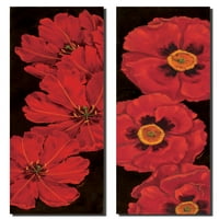 Bella Grande червени лалета и макове; Флорален декор; Две отпечатъка на плакатите