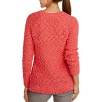 Дамски Реглан Пуловер пуловер със страна цепка