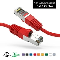 6 фута котешка екрана Ethernet Network Booted Cable Red, Pack