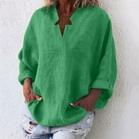 Boho Baggy Pullover Blouse Trendy Star Dekline Отношени ризи обикновена лятна есен тениска ролка ръкав туника върхове
