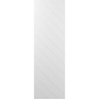Екена Милуърк 18 в 75 з вярно Фит ПВЦ диагонална ламела модерен стил фиксирани монтажни щори, бял