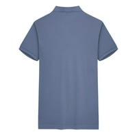 Мъже лято памук модна отпечатана празнична плажна ревера солиден цвят поло ризи поло ризи тениска с къс ръкав мъжки класически стилни ежедневни улични дрехи