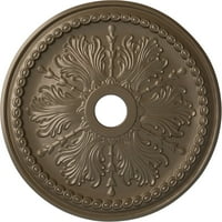 Ekena Millwork 1 2 OD 4 ID 1 2 P Winsor таван медальон, ръчно рисуван топло сребро