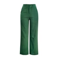 Gubotare женски панталони дамски суитчъни с джобове ежедневни активни джоги панталони памучни тренировки, работещи с панталони за жени, зелено m