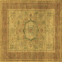 Ahgly Company Indoor Rectangle Medallion Brown Traditional Area Rugs, 3 '5'