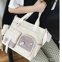Симпатична чанта с голям капацитет Crossbody за тийнейджърки момичета kawaii messenger портмоне висулка найлонови чанти за рамо в рамото