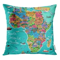 Цветна инфография на Африка Карта в карикатура Clip Clipart Континент Хвърляне