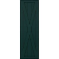 Екена Милуърк 12 в 42 х Фит ПВЦ единична х-бордови ролетни ролетни щори, термично зелени
