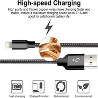 Зарядно за Светкавица кабел 10 фута дълго за айфон айпад-злато, ново