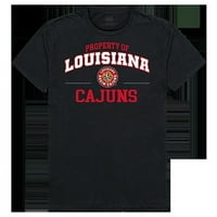 Облекло за републиката 517-189-Е27 - Университет на Луизиана в Лафайет Пропърти Колидж тениска-черна, много голяма