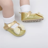 Теглене на малко дете зимни обувки момичета единични обувки боук пайлет първи пешеходци обувки за малко дете принцеса обувки, c
